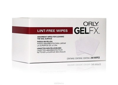 ORLY GEL FX Lint-Free Wipes, 240шт.- Салфетки безворсовые для снятия липкого слоя - фото 12963