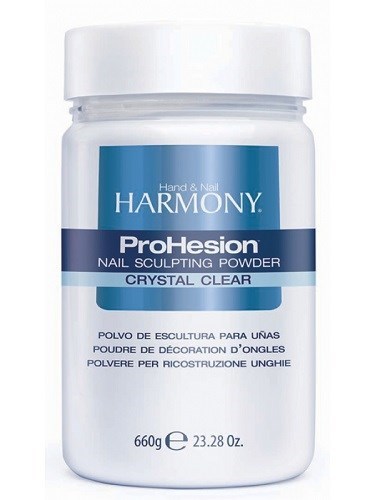 Прозрачная акриловая пудра HARMONY ProHesion Crystal Clear Powder, 660 гр. для наращивания ногтей