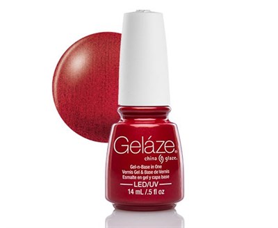 Gelaze Gel-n-Base Polish Red Pearl, 9.76 мл.- гелевый лак "Красная жемчужина" - фото 14821