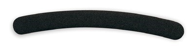 NP Boomerang Black 100/100 Grit - пилка для искусственных ногтей бумеранг черный - фото 15248