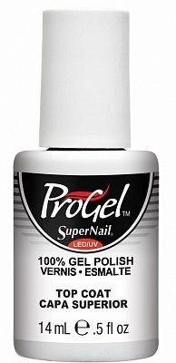 SuperNail ProGel Top Coat, 14 мл. - топ для гель лака ProGel - фото 20414