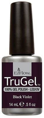 EzFlow TruGel Black Violet, 14 мл. - гелевый лак "Темный фиолетовый" - фото 22133