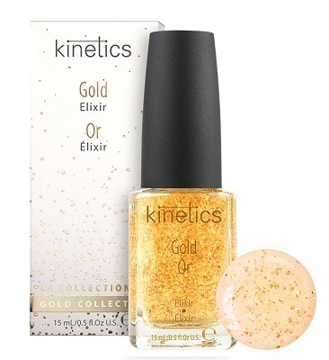 Восстанавливающий эликсир Kinetics Gold Elixir, 15 мл. для сухих и ослабленных ногтей