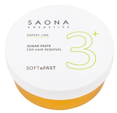 Saona Expert Line Sugar Paste 3+ Soft&Fast, 200 гр.- Мягкая без разогрева, сахарная паста для шугаринга Саона - фото 27886