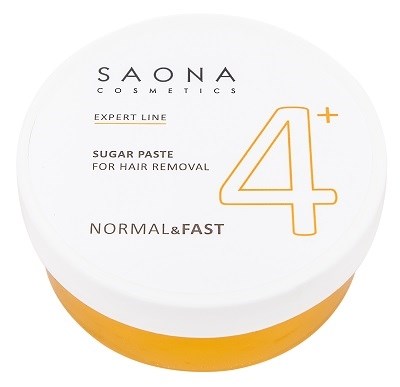Saona Expert Line Sugar Paste 4+ Normal&Fast, 200 гр.- Нормальная без разогрева, сахарная паста для шугаринга Саона - фото 27892