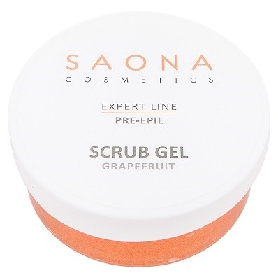 Saona Expert Line Scrub Gel Pre-Epil Grapefruit, 300 мл.- Очищающий гель-скраб для кожи с экстрактом грейпфрута Саона - фото 27919