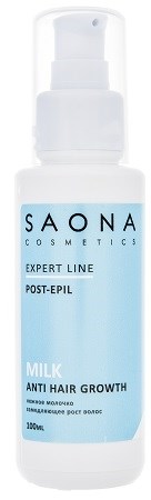 Saona Expert Line Post-Epil Milk Anti Hair Growth, 100 мл.- Нежное молочко замедляющее рост волос Саона - фото 27927