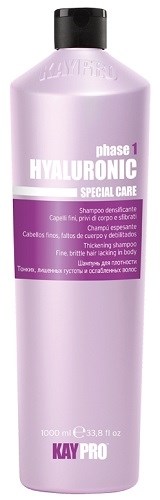 KAYPRO Hyaluronic Shampoo, 1000 мл. - Уплотняющий шампунь с гиалуроновой кислотой - фото 28354