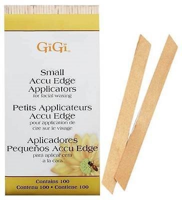 GiGi Accu Edge Spatula Small, 100 шт. - угловой деревянный шпатель маленький