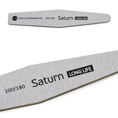 Nano Professional Saturn Long Life File 100/180 - серая пилка для искусственных и натуральных ногтей - фото 32954