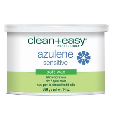 Тёплый нежный воск Clean + Easy Azulene Sensitive Soft Wax, 396 гр. "Азуленовый"