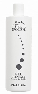 Жидкость для снятия липкого слоя IBD Just Gel Polish Cleanser, 473 мл. кленцер для очистки кистей