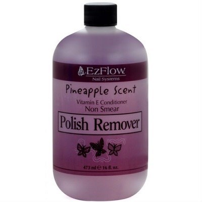 EzFlow Pineapple Scent Polish Remover, 473мл. - жидкость для снятия лака, отдушка ананас
