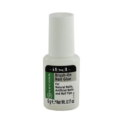 IBD 5sec Brush-On Nail Glue, 6гр - клей с кисточкой для типс - фото 9028