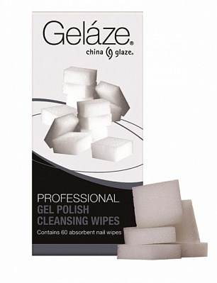 Безволоконные спонжи Gelaze Gel Polish Cleansing Wipes, 60 шт. - фото 9245