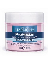 Розовая акриловая пудра HARMONY ProHesion Elegant Pink Powder, 28 гр. полупрозрачная для наращивания ногтей