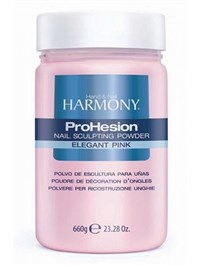 Розовая акриловая пудра HARMONY ProHesion Elegant Pink Powder, 660 гр. полупрозрачная для наращивания ногтей