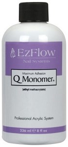 Ликвид EzFlow Q-Monomer Acrylic Nail Liquid, 225 мл. акриловая жидкость для наращивания ногтей