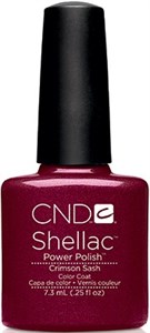 CND Shellac Crimson Sash, 7,3 мл. - гель лак Шеллак &quot;Тёмно-красный пояс&quot;