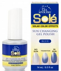 Гель-лак хамелеон IBD Just Gel Polish Sole Solar Color Effects Blue, 14 мл. синий, меняющий цвет при солнечном свете