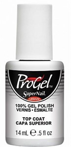SuperNail ProGel Top Coat, 14 мл. - топ для гель лака ProGel