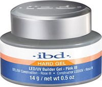 IBD LED/UV Builder Gel Pink III, 14 г. – холодный розовый камуфлирующий гель для наращивания ногтей