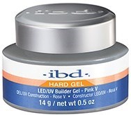 IBD LED/UV Builder Gel Pink V, 14 г. – теплый розовый камуфлирующий гель для моделирования ногтей