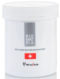 Маска анти-акне с серой и каолином BioMatrix FarmLine Anti Acne Sulfur-Kaolin Mask, 250 мл.