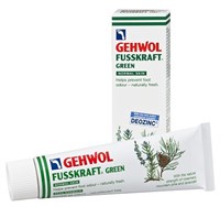 Gehwol Fusskraft Green, 75 мл. - зелёный освежающий бальзам против запаха ног Геволь