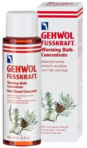 Gehwol Fusskraft Warming Bath Concentrate, 150 мл. - концентрат для согревающих ножных ванн с ценными травяными экстрактами