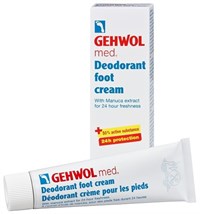 Крем-дезодорант для ног Gehwol Med Deodorant Foot Cream, 75 мл. с цинком и Алоэ против запаха