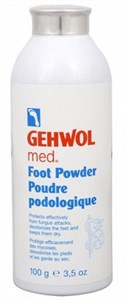 Пудра для ног Gehwol Med Foot Powder, 100 гр. адсорбент для потеющих ног