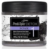 30882 Gena Pedi Spa Detox Charcoal Soak, 440 гр. - замачивание-детокс для педикюра, с древесным углём