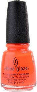 China Glaze Orange Knockout, 14мл. -Лак для ногтей "Оранжевый неоновый"
