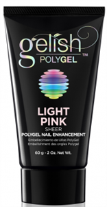 Розовый полупрозрачный гель Gelish PolyGel Light Pink, 60 г.