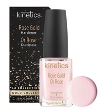 Kinetics Rose Gold Hardener, 15 мл. - Укрепляющее средство для ногтей с золотом