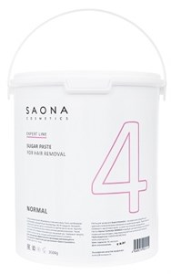 Сахарная паста для шугаринга Saona Expert Line Sugar Paste 4 Normal, 3500 гр. нормальная разогреваемая