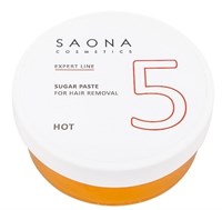 Saona Expert Line Sugar Paste 5 Hot, 200 гр.- Твёрдая разогреваемая сахарная паста для шугаринга Саона