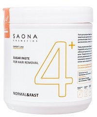 Сахарная паста для шугаринга Saona Expert Line Sugar Paste 4+ Normal &amp; Fast, 1000 гр. нормальная без разогрева