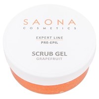 Saona Expert Line Scrub Gel Pre-Epil Grapefruit, 300 мл.- Очищающий гель-скраб для кожи с экстрактом грейпфрута Саона