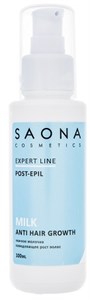 Saona Expert Line Post-Epil Milk Anti Hair Growth, 100 мл.- Нежное молочко замедляющее рост волос Саона