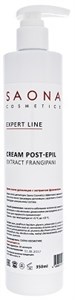 Крем после депиляции Saona Expert Line Post-Epil Cream Extract Frangipani, 350 мл. увлажняющий с экстрактом франжипани