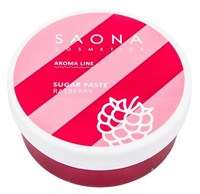 Saona Aroma Line Sugar Paste Raspberry, 200 гр.- Разогреваемая сахарная паста средней плотности для СПА шугаринга малиновая Саона