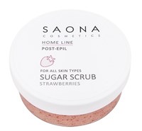 Saona Home Line Post-Epil All Skins Sugar Scrub Strawberries, 300 мл.- Сахарный скраб для всех типов кожи Клубника Саона