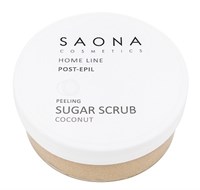 Saona Home Line Post-Epil PeeLing Sugar Scrub Coconut, 300 мл.- Сахарный скраб для легкого пилинга Кокос Саона