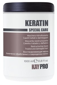 KAYPRO Keratin Mask, 1000 мл. - Восстанавливающая маска с кератином, для поврежденных волос