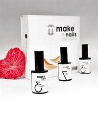 NP Make Up for Nails LOVE SET - набор укрепляющих гелей системы &quot;Макияж ногтей&quot;