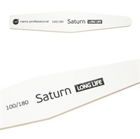 Nano Professional Saturn Long Life File 100/180 - белая пилка для искусственных и натуральных ногтей