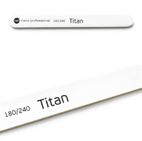 Nano Professional Titan File 180/240 - белая пилка для натуральных ногтей