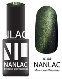 NANLAC NL 4104 Мон-Сен-Мишель, 6 мл. - гель-лак &quot;Кошачий глаз&quot; Nano Professional